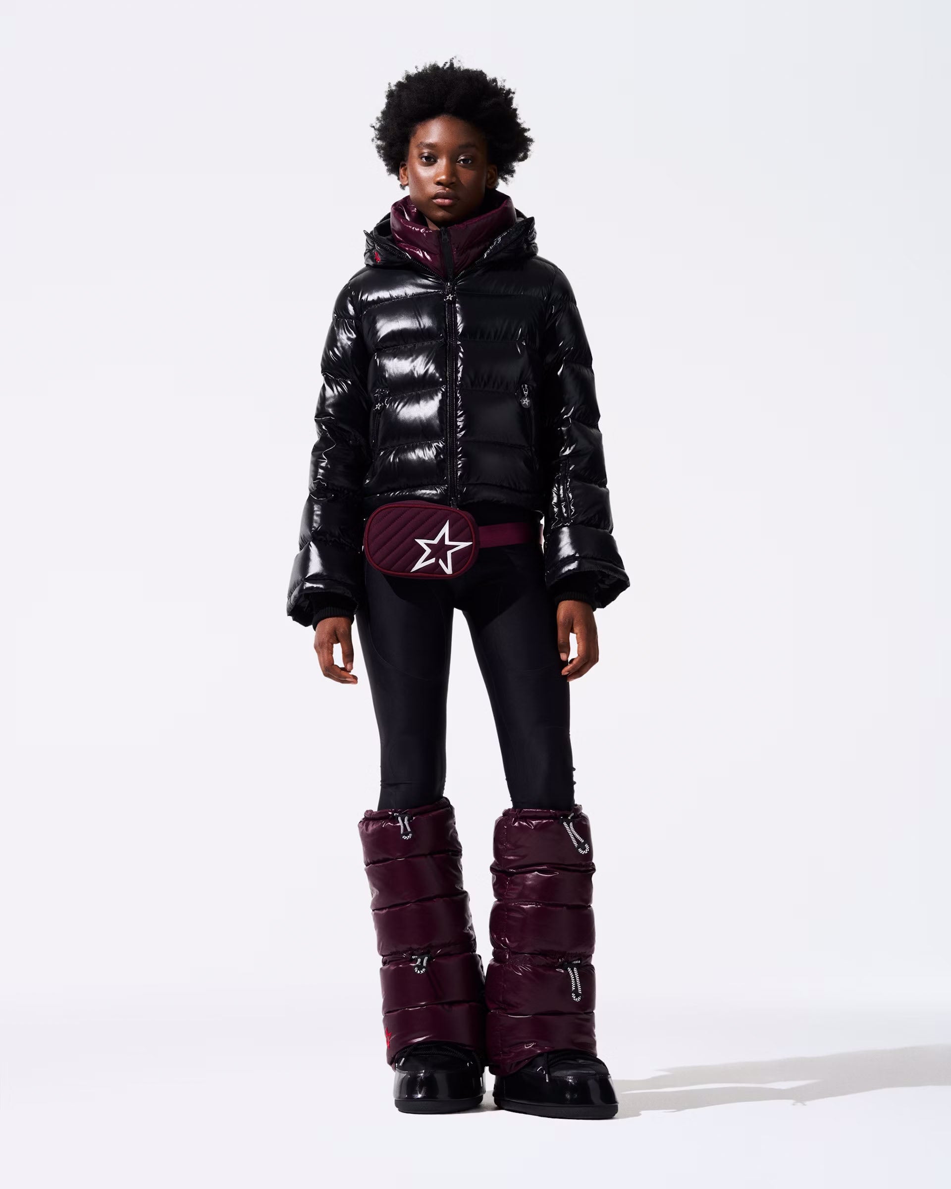 Polar Flare Ski Jacket II - Black Hi-Shine