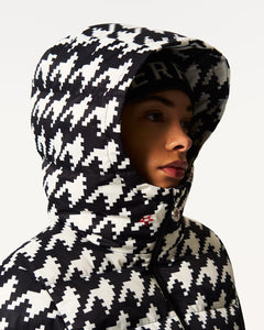 Polar Flare Ski Suit - B&W Houndstooth