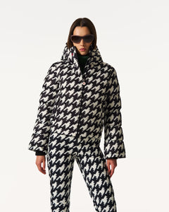 Polar Flare Ski Jacket III - B&W Houndstooth