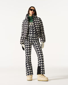 Polar Flare Ski Jacket III - B&W Houndstooth