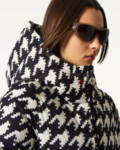 Polar Flare Ski Jacket III - B&W Houndstooth