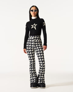 Aurora HW Ski Pant - B&W Houndstooth
