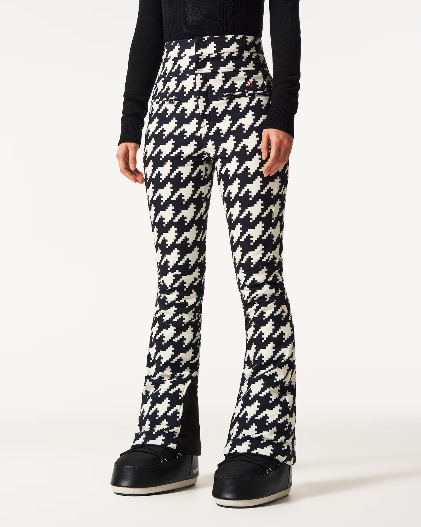 Aurora HW Ski Pant - B&W Houndstooth