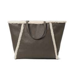 Day Faux Shearling Tote - Major Brown