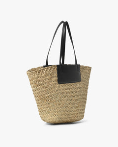 Day Refined Straw Basket - Moonlight Beige
