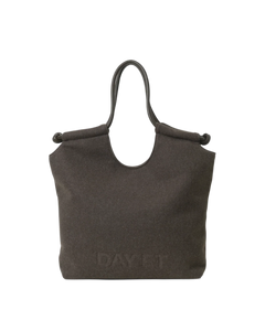 Day Woolen Tote - Chocolate Melange