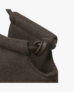 Day Woolen Tote - Chocolate Melange