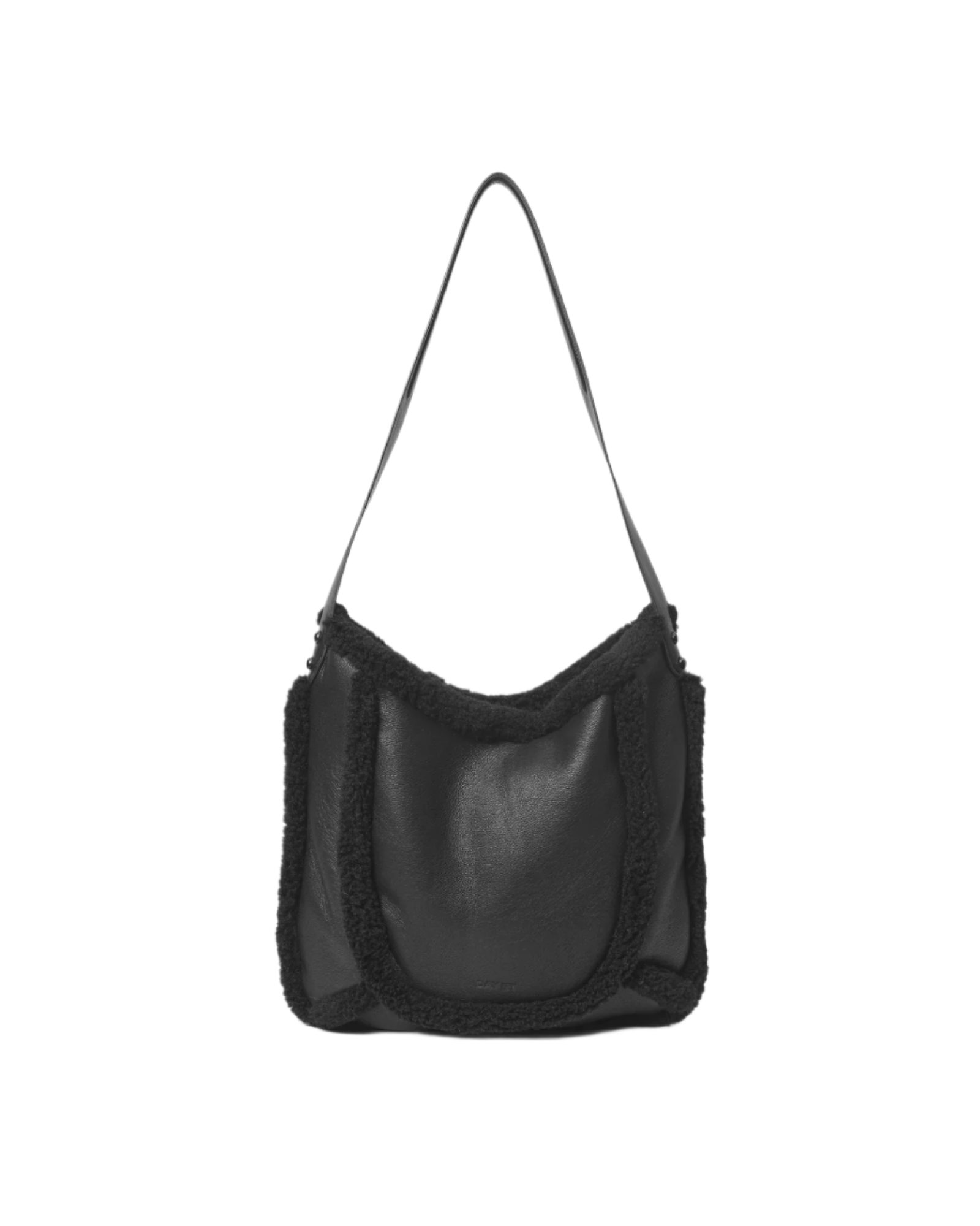 Day Faux Shearling Shoulder - Black