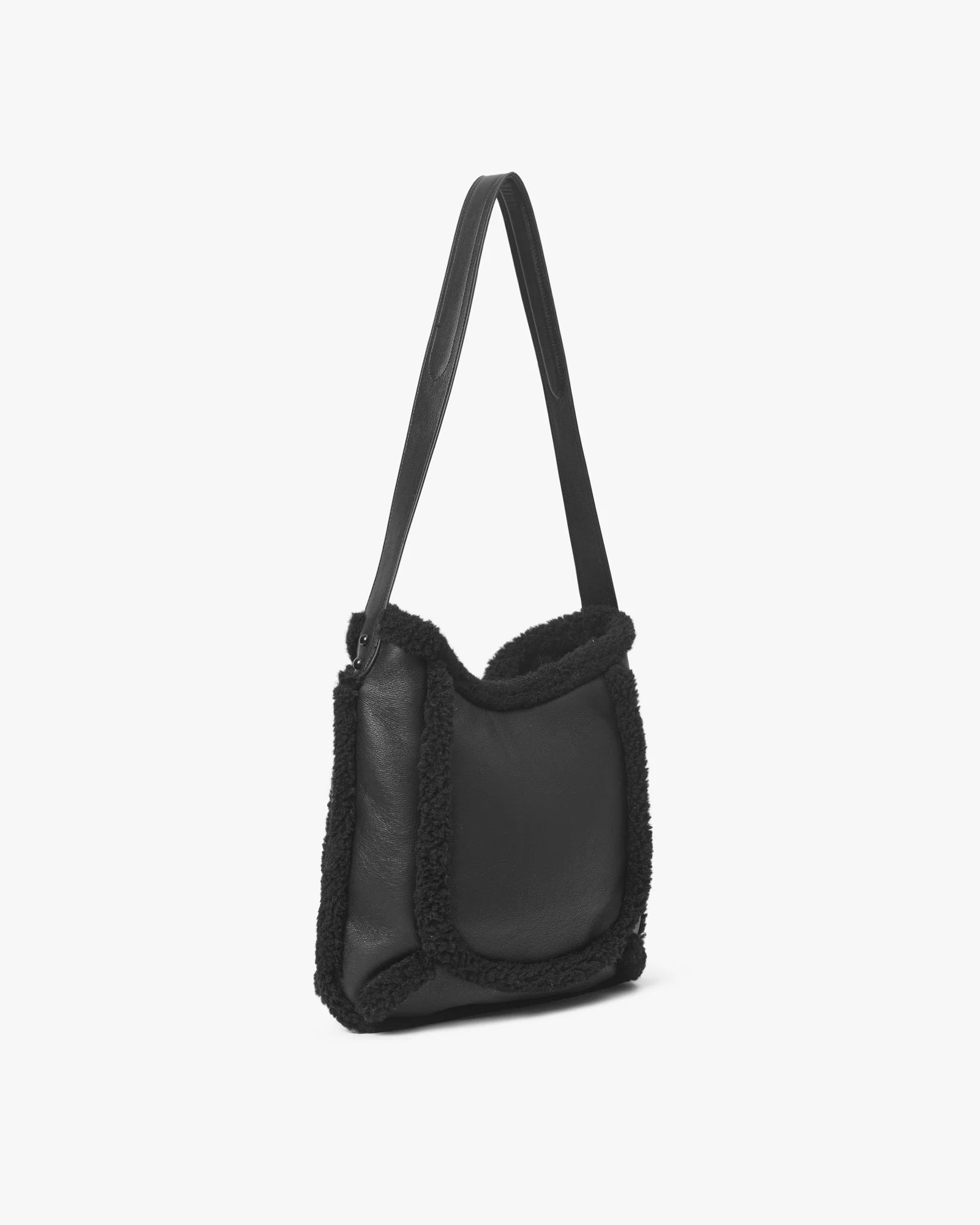 Day Faux Shearling Shoulder - Black