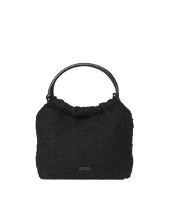 Day Woolen Pop Scrunch Bag S - Black