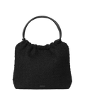 Day Woolen Pop Scrunch Tote - Black
