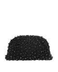 Day Pearly Velvet Clutch - Black