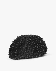 Day Pearly Velvet Clutch - Black