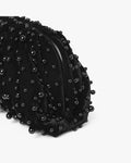 Day Pearly Velvet Clutch - Black