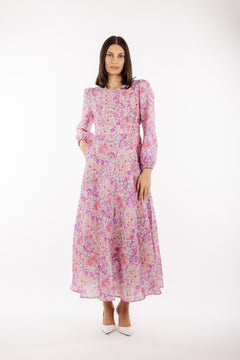 Adelle Dress - Pink Aop