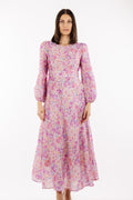 Adelle Dress - Pink Aop