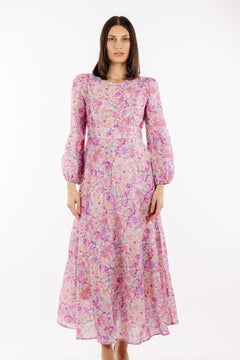 Adelle Dress - Pink Aop