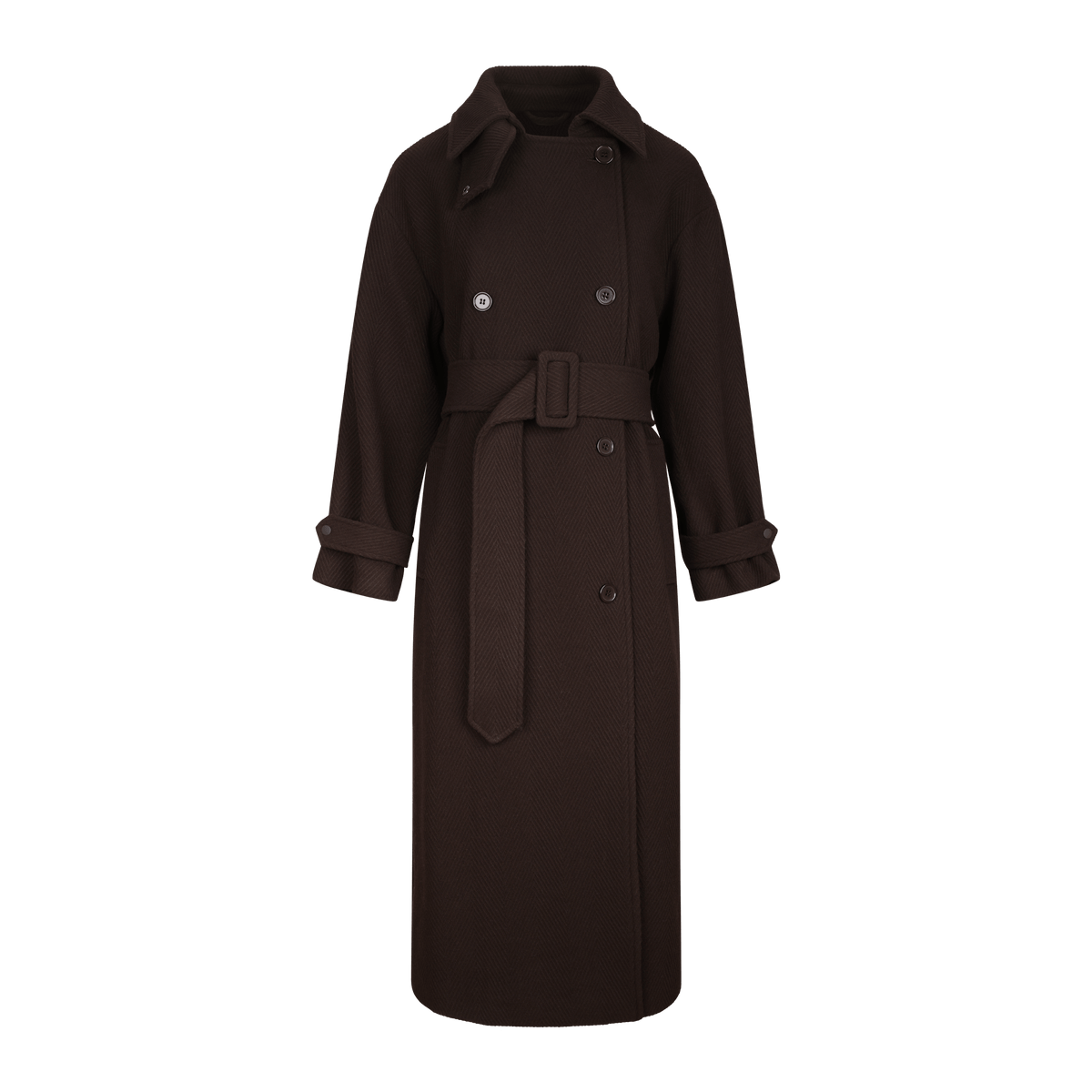 Amelie Trenchcoat - Chocolate Brown