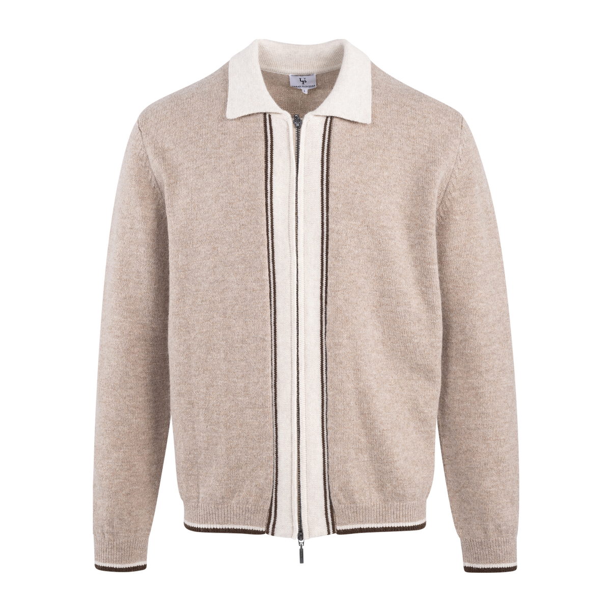 Ford Zip Cardigan - Camel