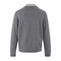 Ford Zip Cardigan - Dark Grey Melange