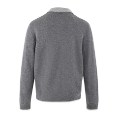 Ford Zip Cardigan - Dark Grey Melange