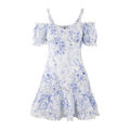 Gianna Dress - Blue Aop