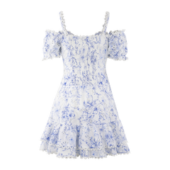 Gianna Dress - Blue Aop