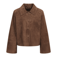 Gustava Suede Jacket - Chocolate Brown