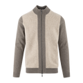Milton Zip Cardigan - Brown