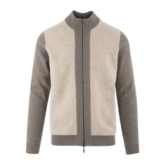 Milton Zip Cardigan - Brown