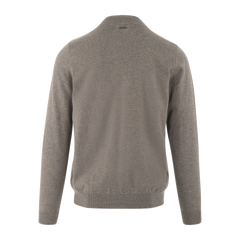 Milton Zip Cardigan - Brown