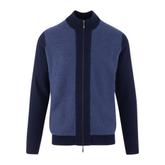 Milton Zip Cardigan - Navy