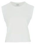 Mode Sleeveless Tee - Hvit