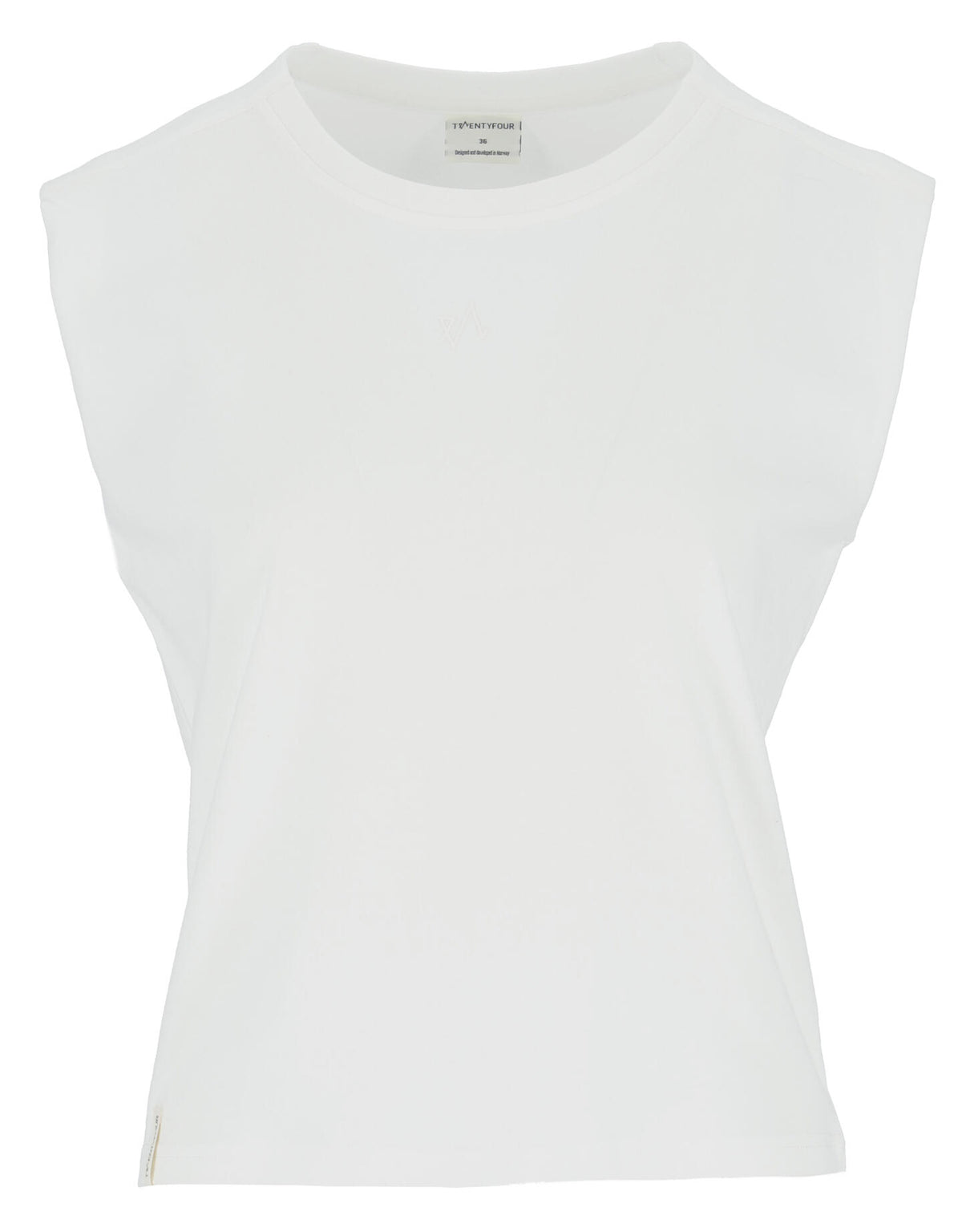 Mode Sleeveless Tee - Hvit