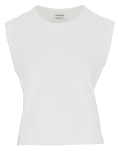 Mode Sleeveless Tee - Hvit