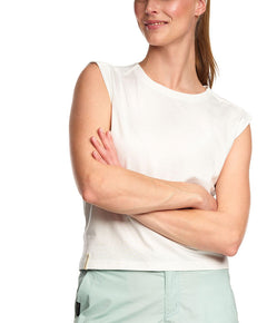 Mode Sleeveless Tee - Hvit