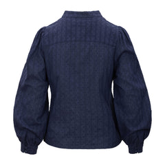 Otilie Ls Blouse - Navy