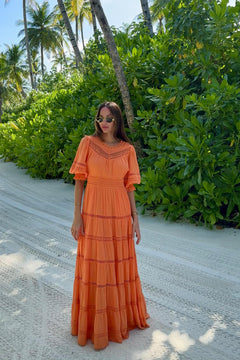 Paola Dress - Nectarine