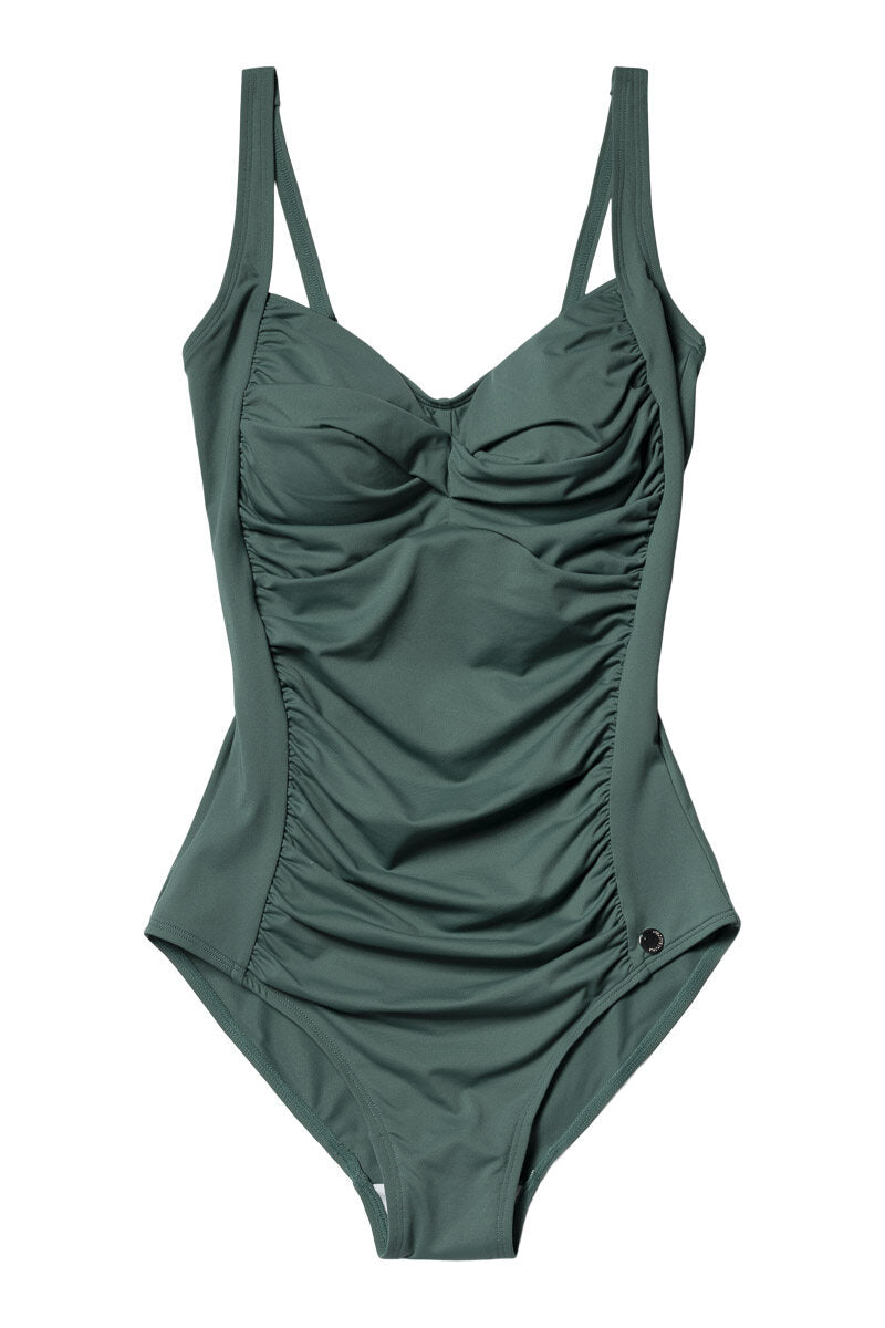 Potenza Solid Swimsuit - Deep Jungle