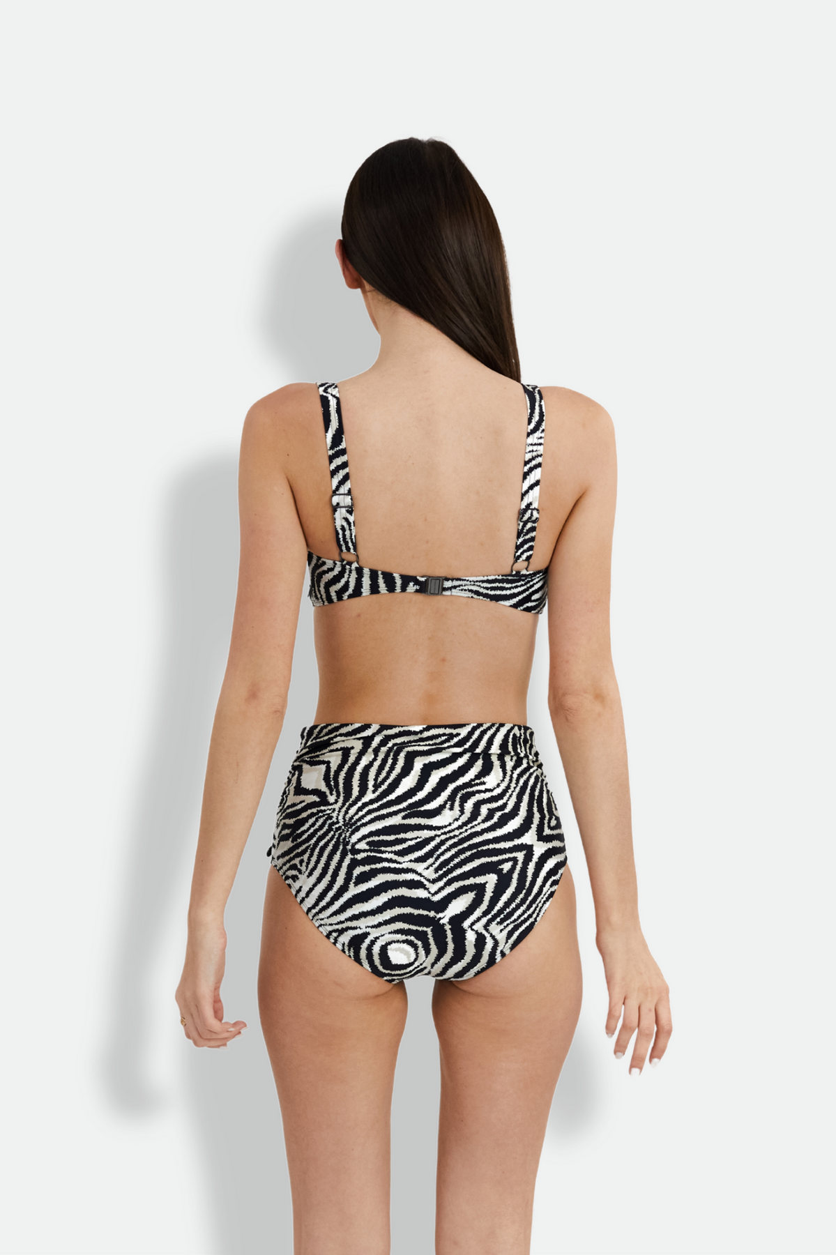 Zebra Medea Top - Offwhite/Black