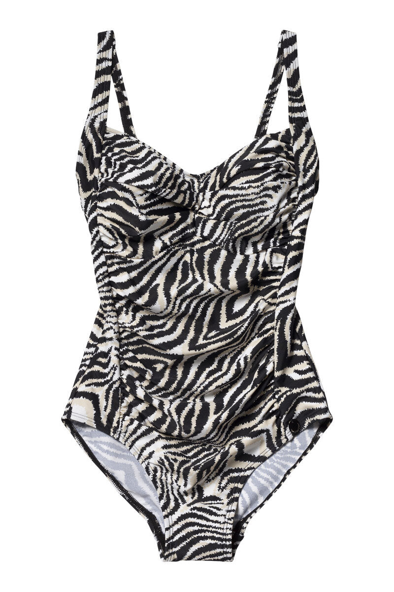 Zebra Potenza Swimsuit - Offwhite/Black