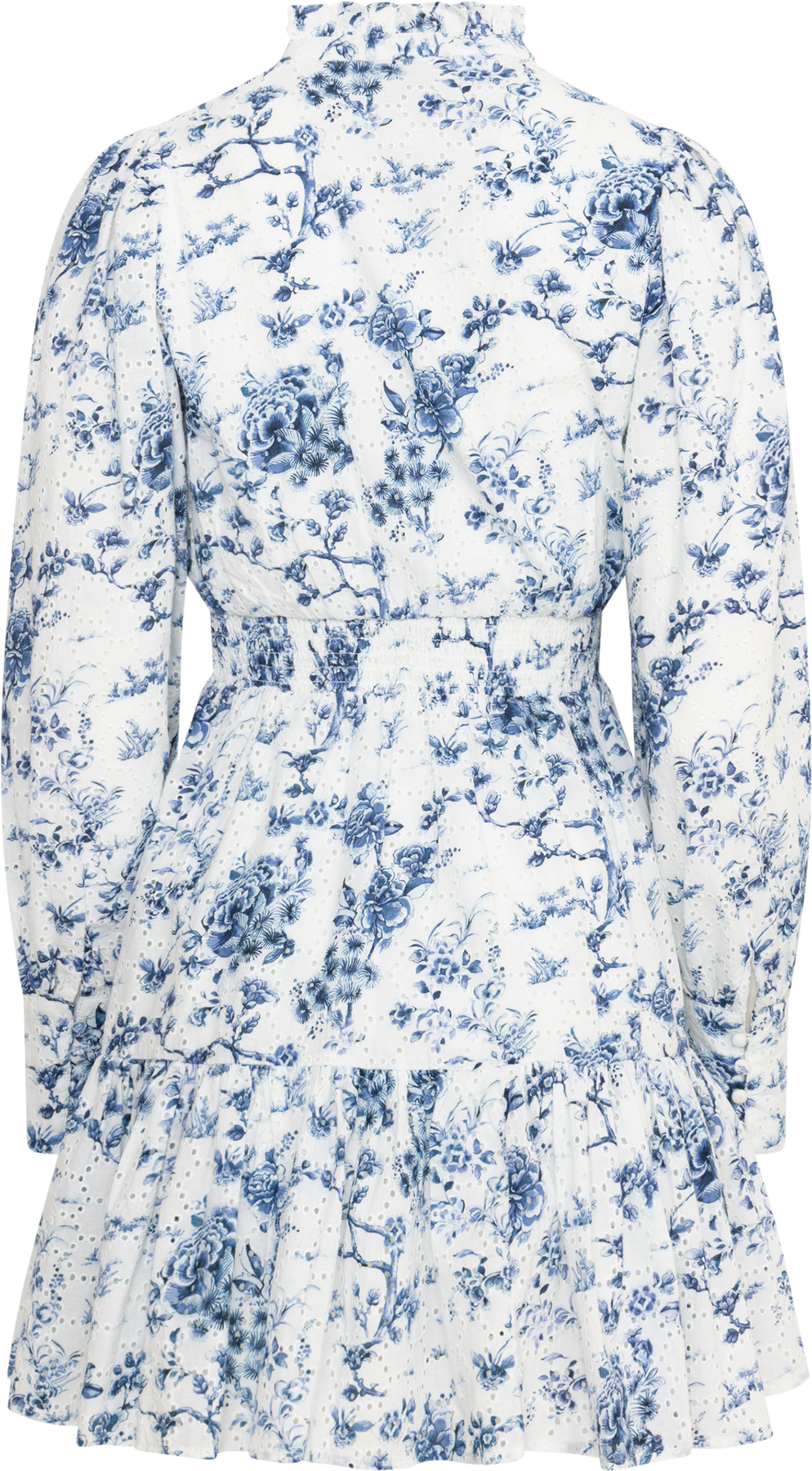 Liv Porcelain B Anglaise Dress - Off White/Blue