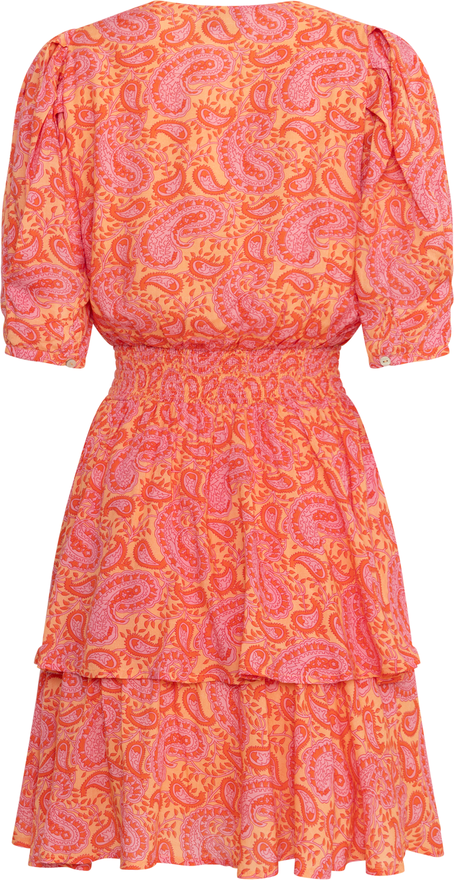 Jade Viscose Dress - Coral