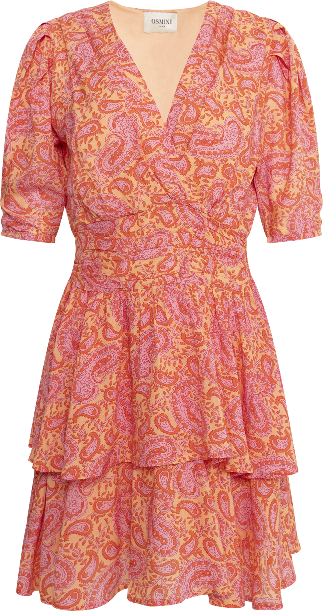Jade Viscose Dress - Coral