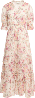 Vera Dreamy Flower Dress - Pink Flower