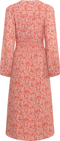 Una Crepe Midi Dress - Light Pink Floral