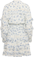 Sol Cotton Flower Dress - Blue Flower