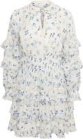 Sol Cotton Flower Dress - Blue Flower