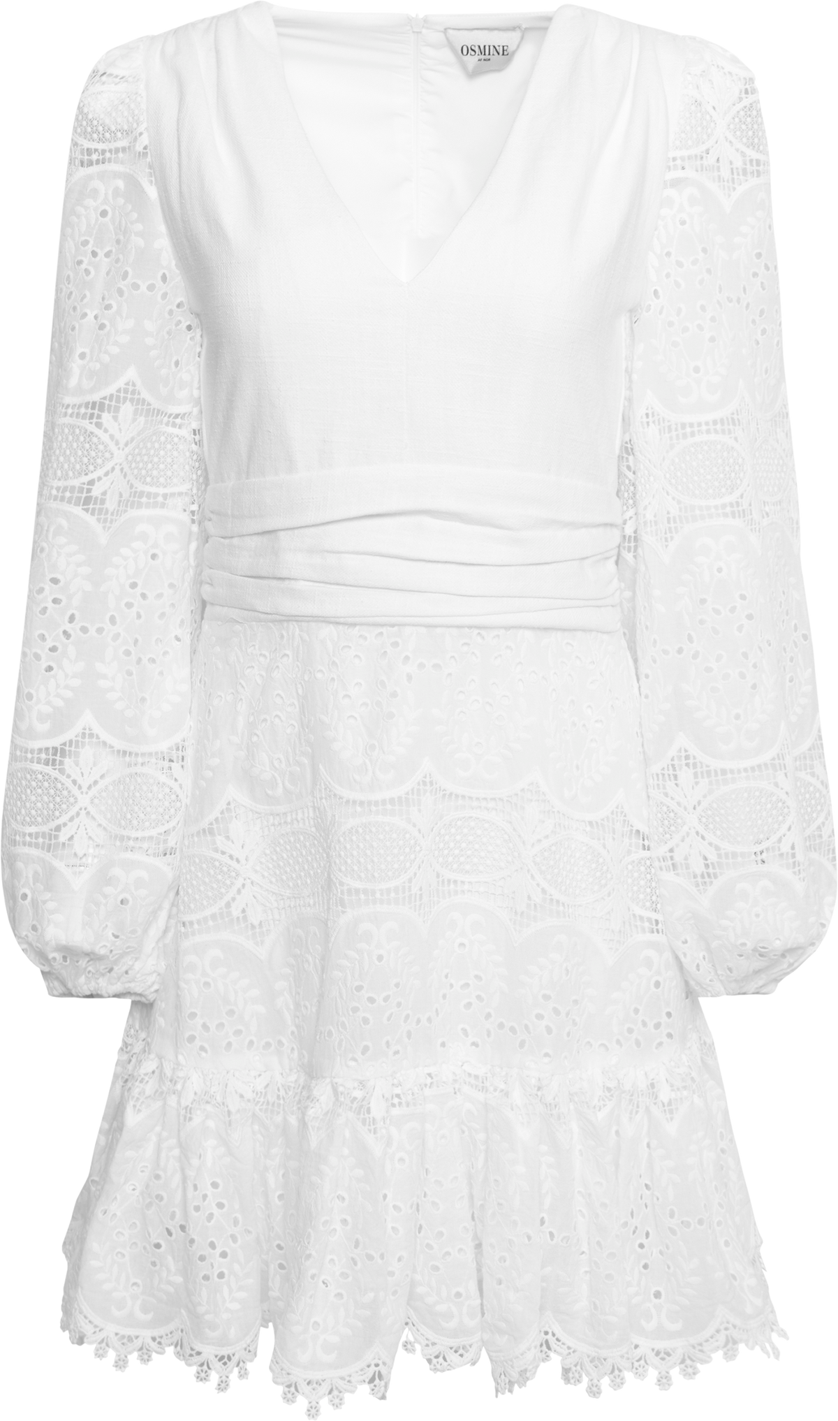 Lani Lace Mini Dress - White