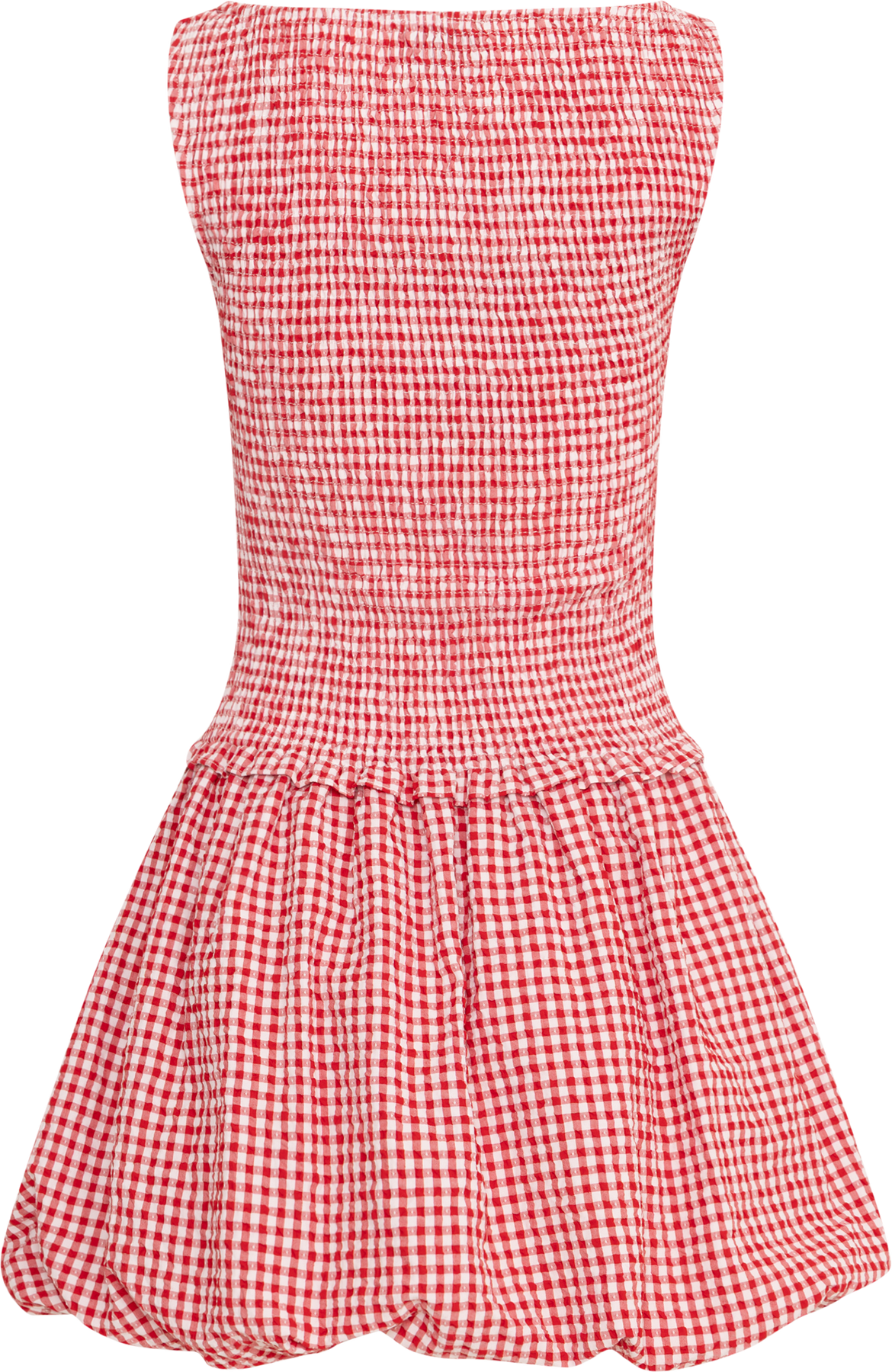 Tora Gingham Mini Dress - Red